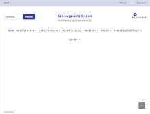 Tablet Screenshot of kozenagalanterie.com